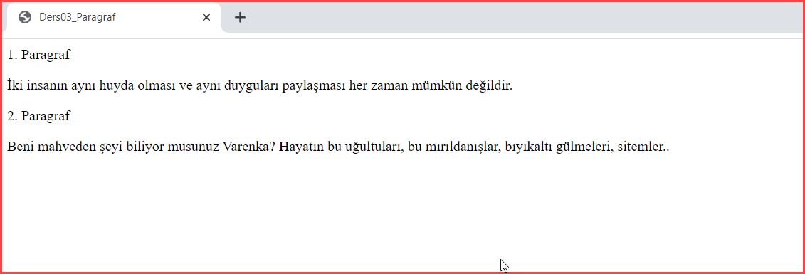 Paragraf Etiketi