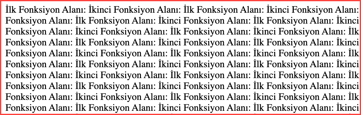 Fonksyion Tanımlama