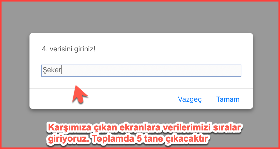 Fonksyion Tanımlama